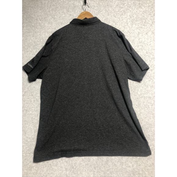 Travis Mathew Men's 3X Large Dark Gray Short Sleeve Polo Golf Logo On Sleeve - Picture 9 of 11